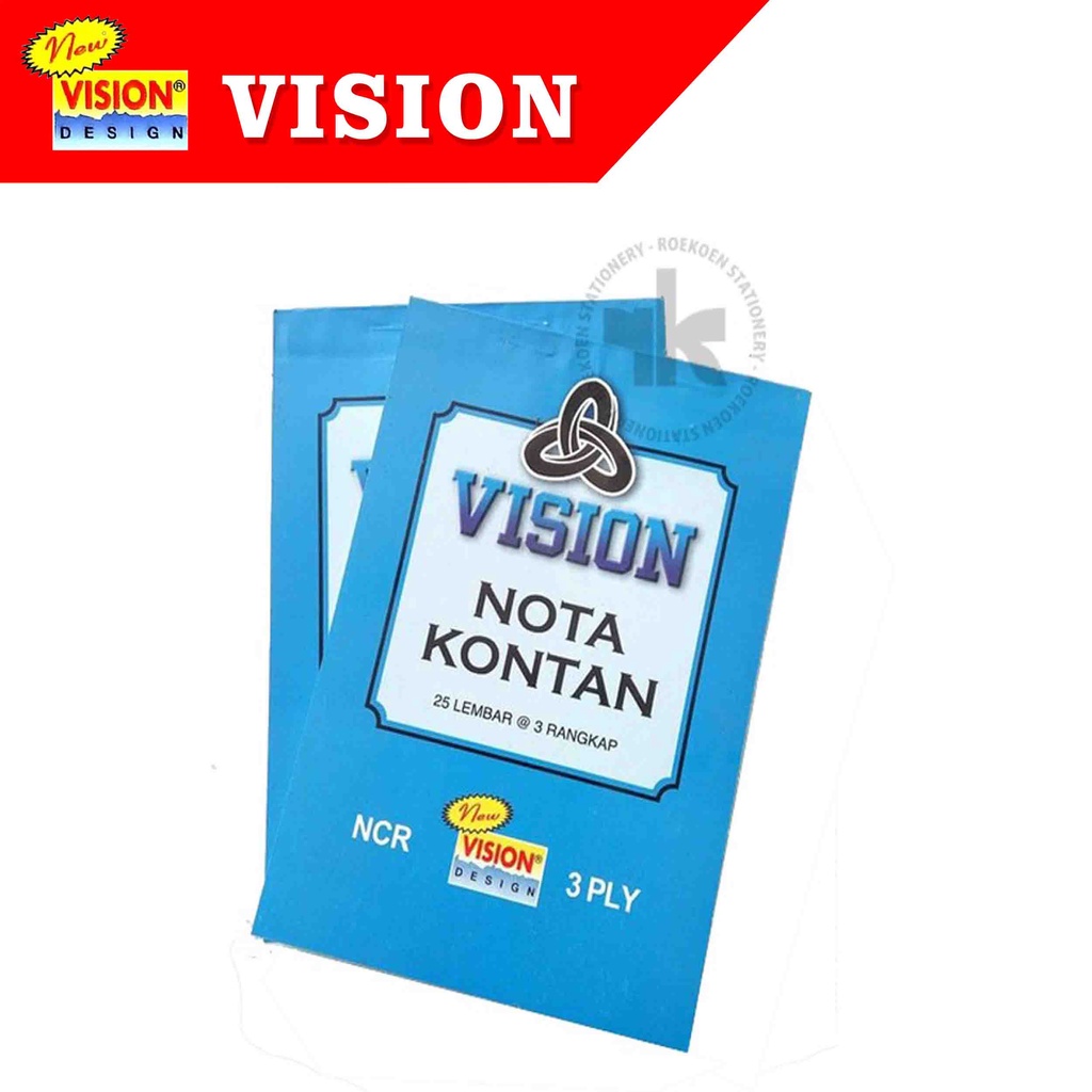 

Vision Nota Kecil - K3 NCR 3Ply 55gsm 108X155mm (25 set)