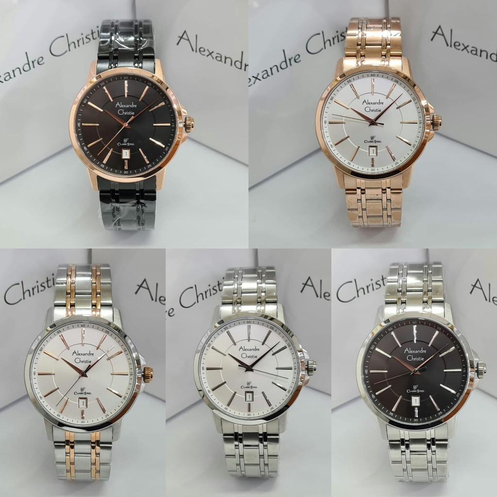 BISA COD - ALEXANDRE CHRISTIE AC 8636 PRIA ORIGINAL / AC8636 - STAINLESS STEEL