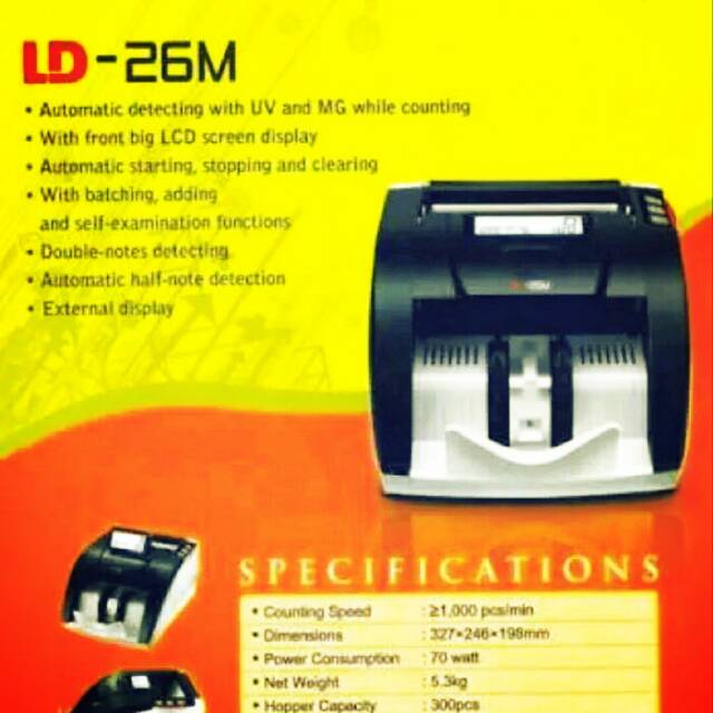 Mesin hitung uang secure LD-26M