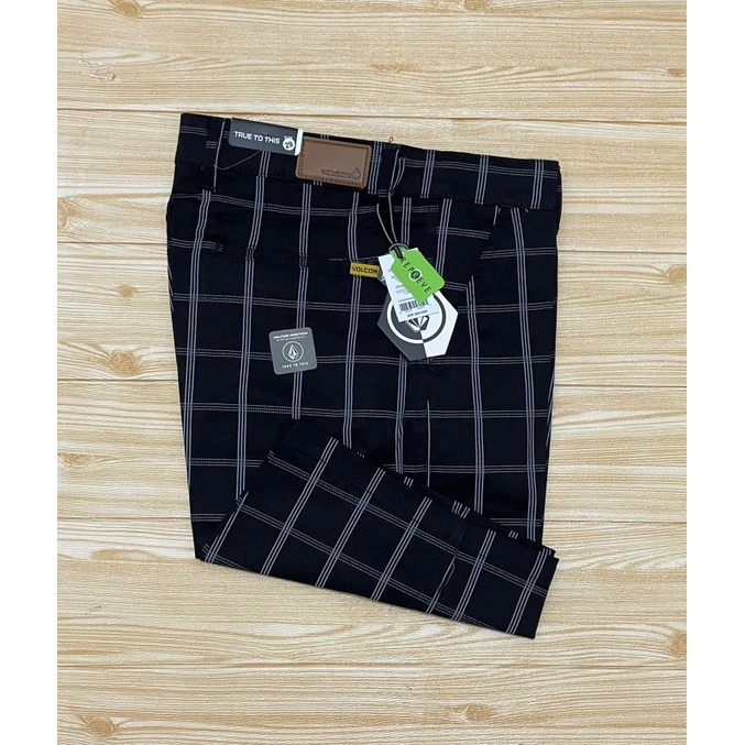 celana tartan pendek pria import original - celana chinos pendek kotak kotak - celana chinos pendek 