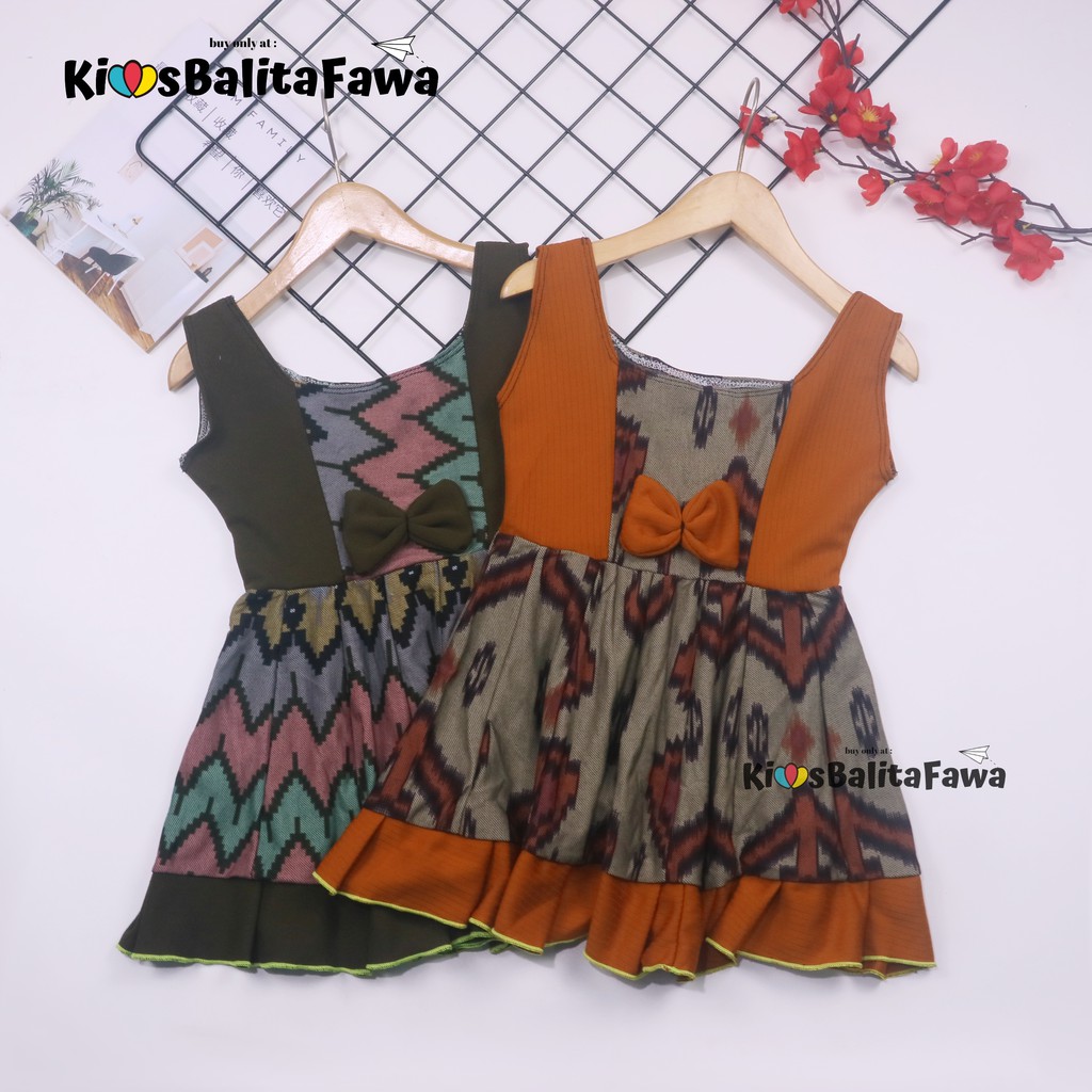 (BATIK) Dress Aurora uk Bayi - 4 Tahun / Baju Anak Perempuan Murah Dres Yukensi Adem Pakaian Pesta