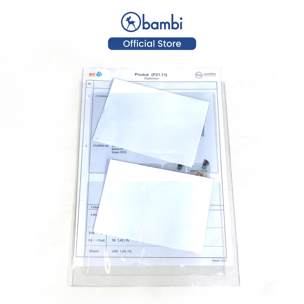 

Bambi Document Pocket Photocard Sleeve A4 Tipe 2 Pocket 12 cm x 10 cm Jenis Produk Kostum Original