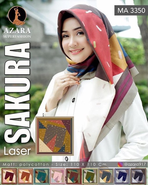 SAKURA SQUARE RANDOM MOTIF DAN WARNA