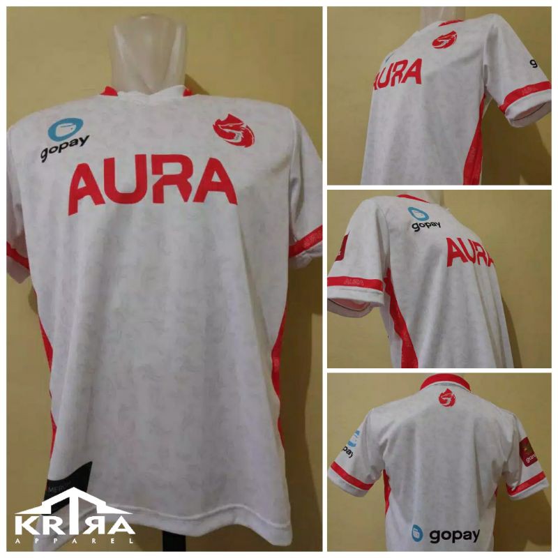 BAJU KAOS JERSEY GAMING AURA ESPORT FREE FIRE FF PUBG MLBB CODM ANAK JUMBO