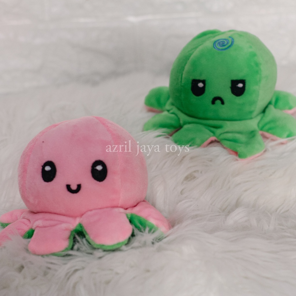 Boneka Gurita Cumi Bisa Di Bolak Balik / Berubah Ekspresi Reversible