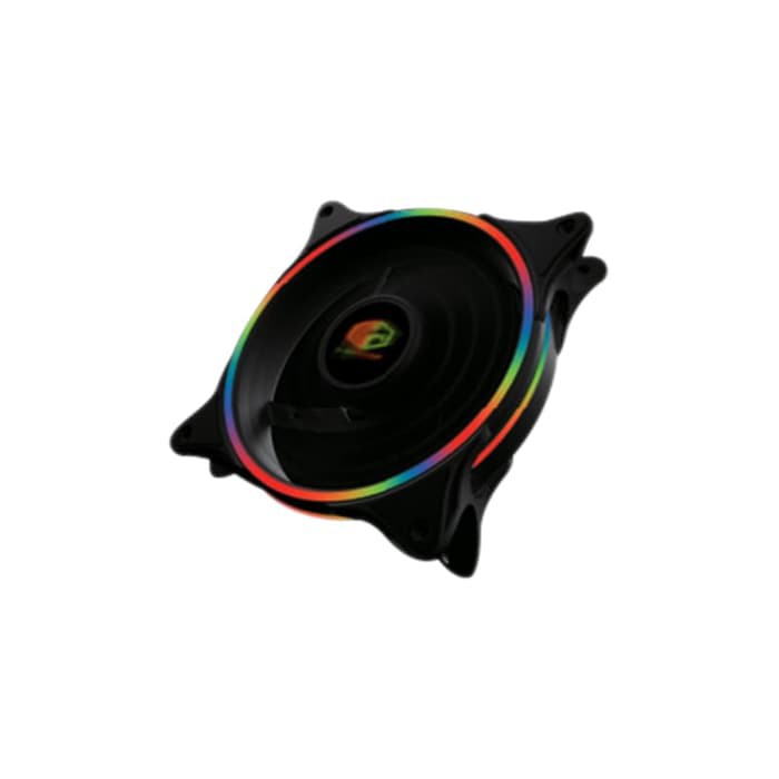 CUBE GAMING FAN RAINBOW BOREALIS - 12CM DUAL RING FAN STATIC RAINBOW