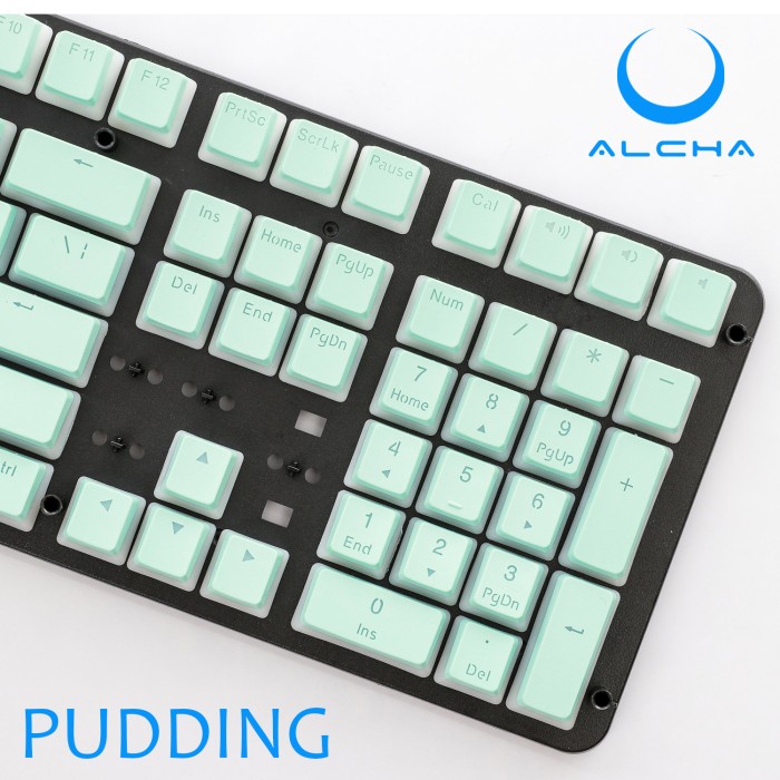 ALCHA KEYCAPS PUDDING / PUDING BACKLIT MECHANICAL KEYBOARD TOSCA