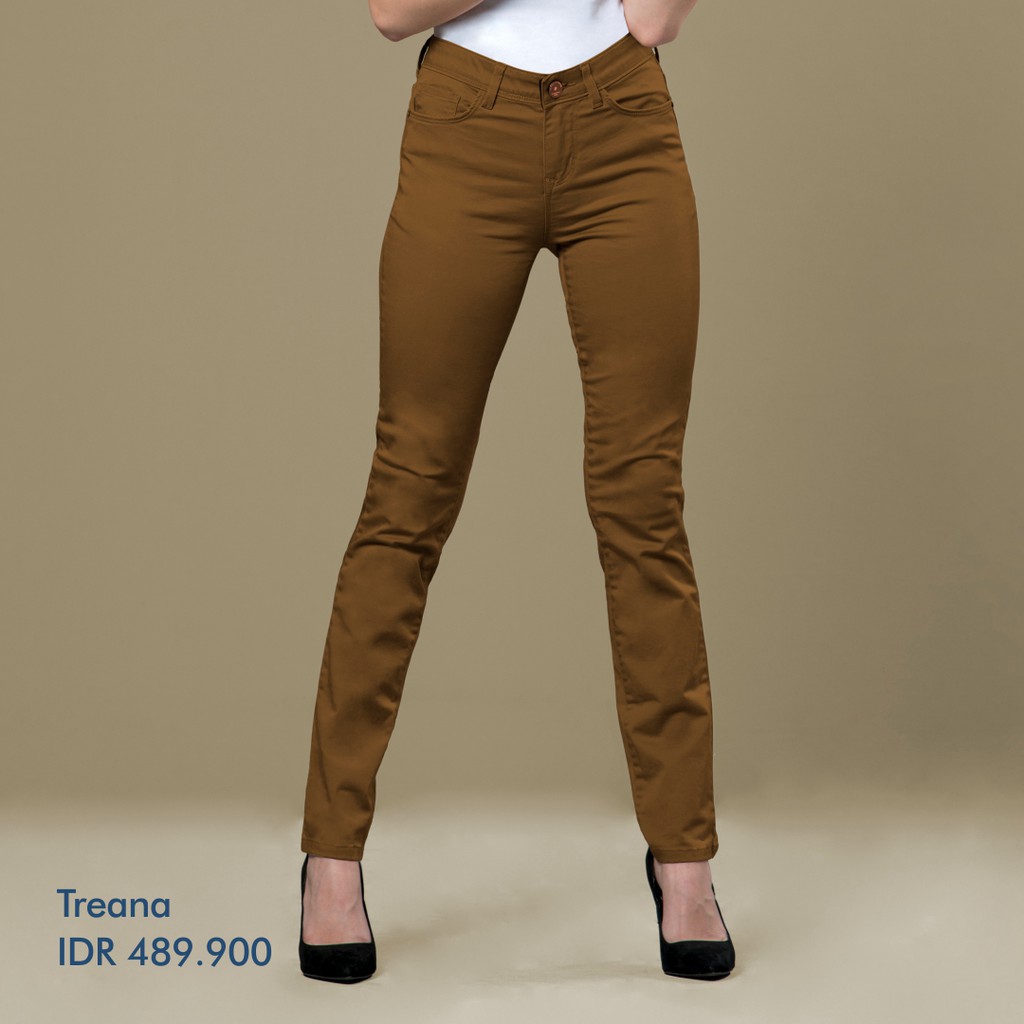 

C2 Treana Brown Pants Push Up Skinny