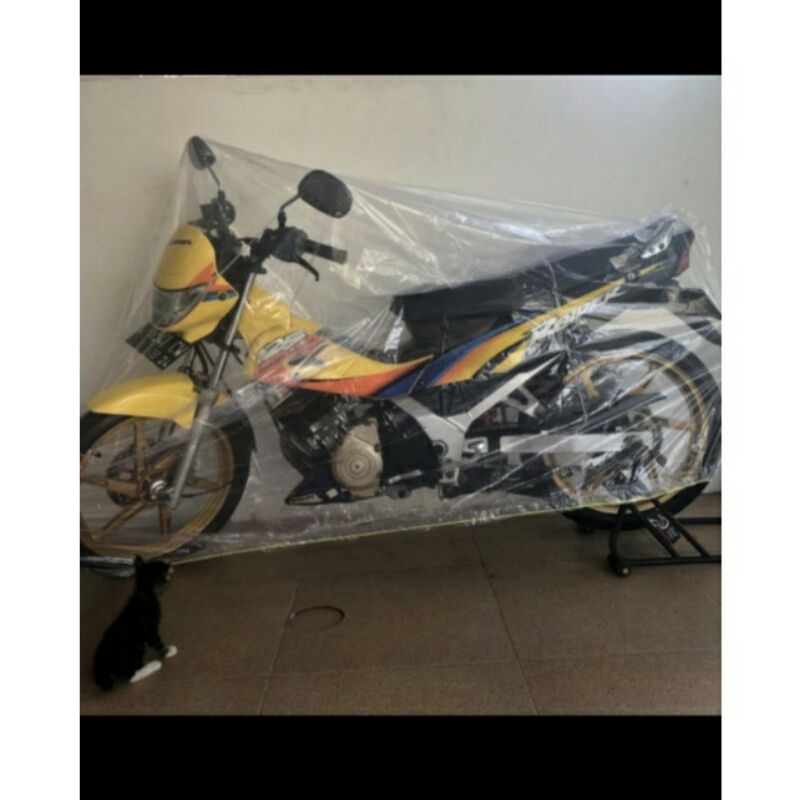 Cover Sarung Motor ARAGON Transparan Bening Selimut Plastik Tutup Motor NMAX PCX VARIO VESPA  SCOOPY BEAT