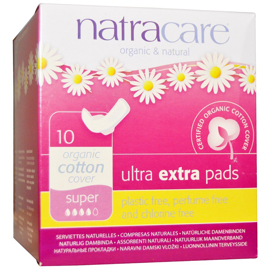 Natracare Ultra Extra Pads 10pcs Natra Care Pink Pembalut Wings Bahan Organik 100persen Katun Pembalut Wanita Sayap Natra Care