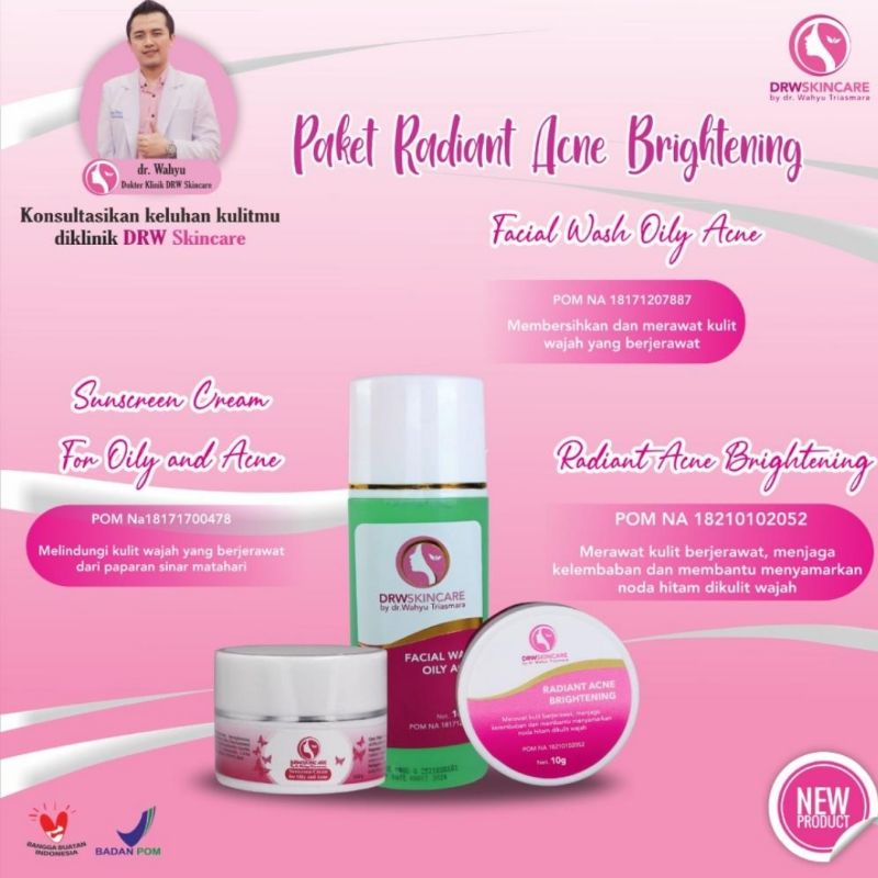 Paket Radiant Acne Brightening Drw Skincare