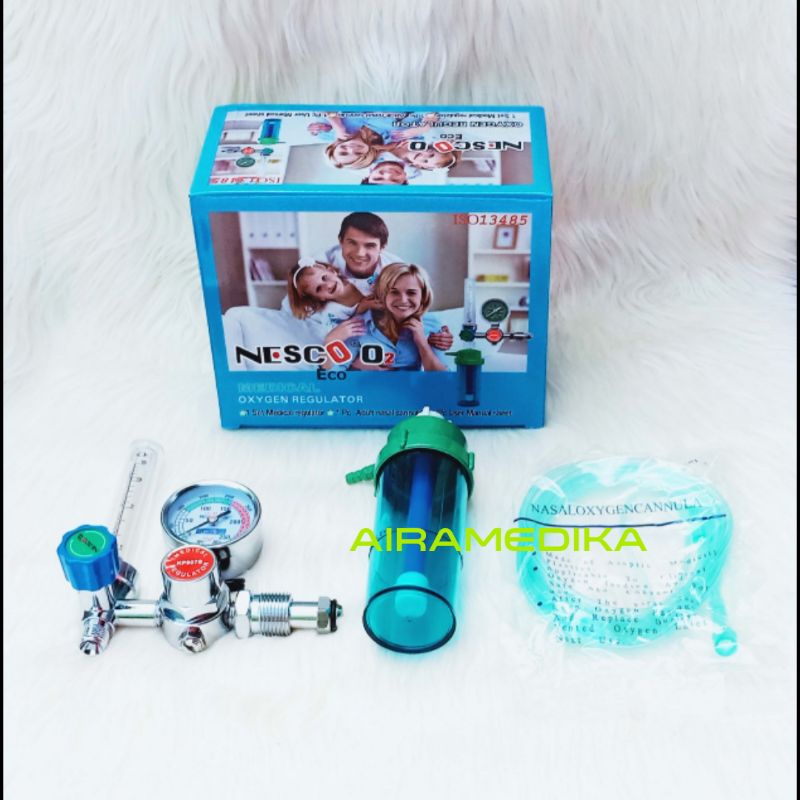 Regulator Oksigen NESCO / Oksigen Regulator / Nesco Oksigen Regulator Gratis Canula Oksigen