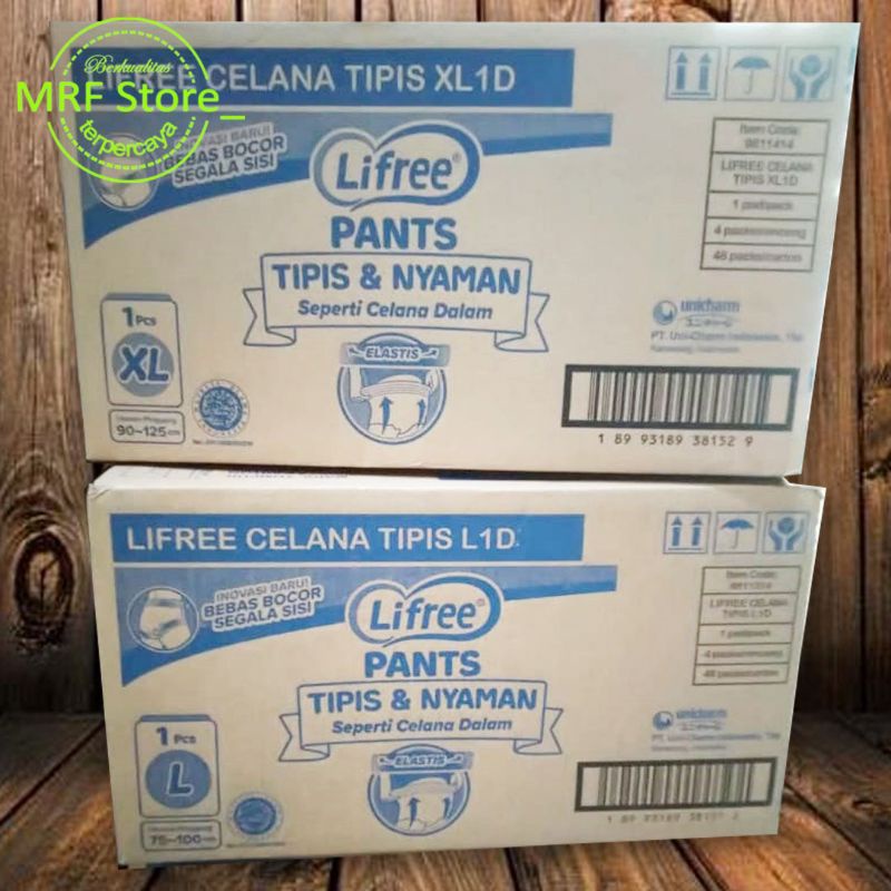 48 Pcs Lifree Pants Popok Dewasa Celana size M,LXl