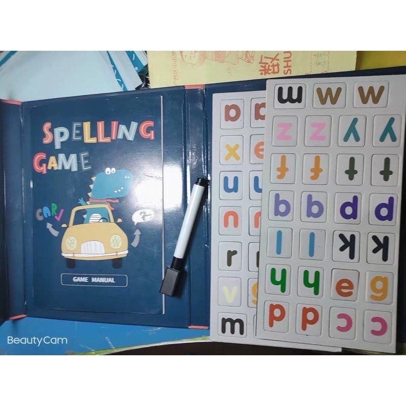 magnetic spelling game - mainan edukasi anak - belajar menulis