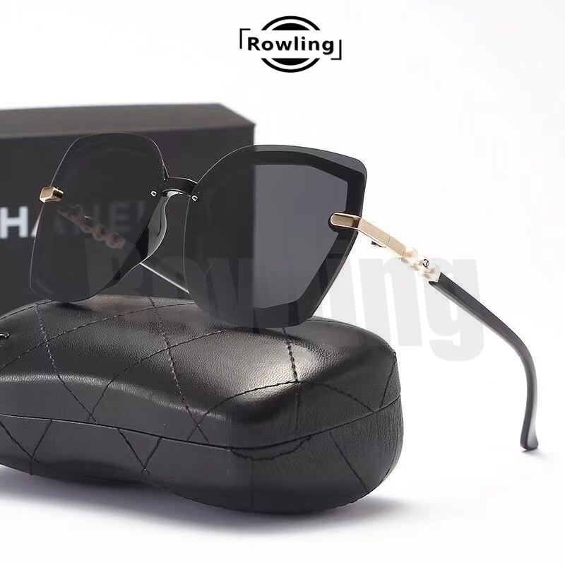 Rowling(ka-212)Kacamata  Hitam Terbaru Wanita No Frame Titanium  Style Kacamata Fashion Murah/Kacamata Sunglasses Import Wanita Kacamata Fashion