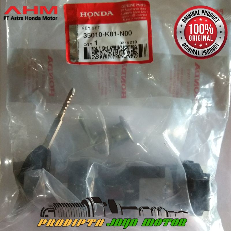 Kunci Kontak New Beat ESP ORI Original AHM - 35010-K81-N00