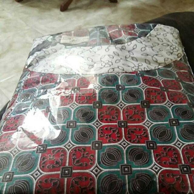 Gamis Batik Motif Ilalang | Baju Muslim Batik Modern | Gamis Batik Syari Atasan Wanita Muslim