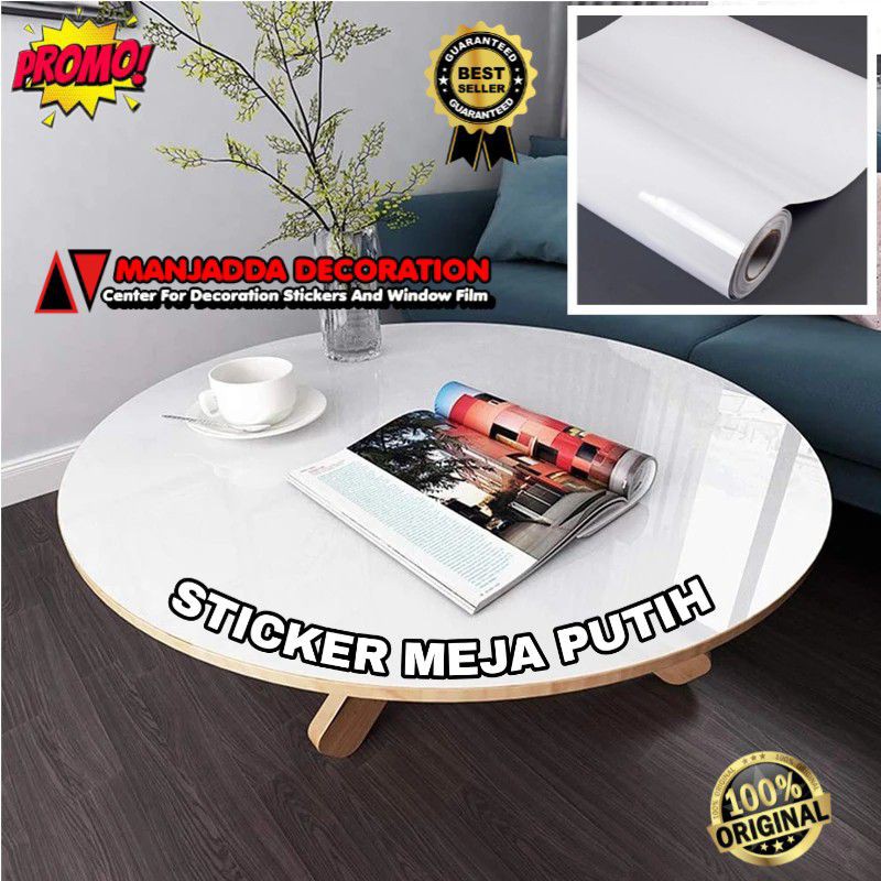 Stiker pintu warna putih Sticker furniture serbaguna