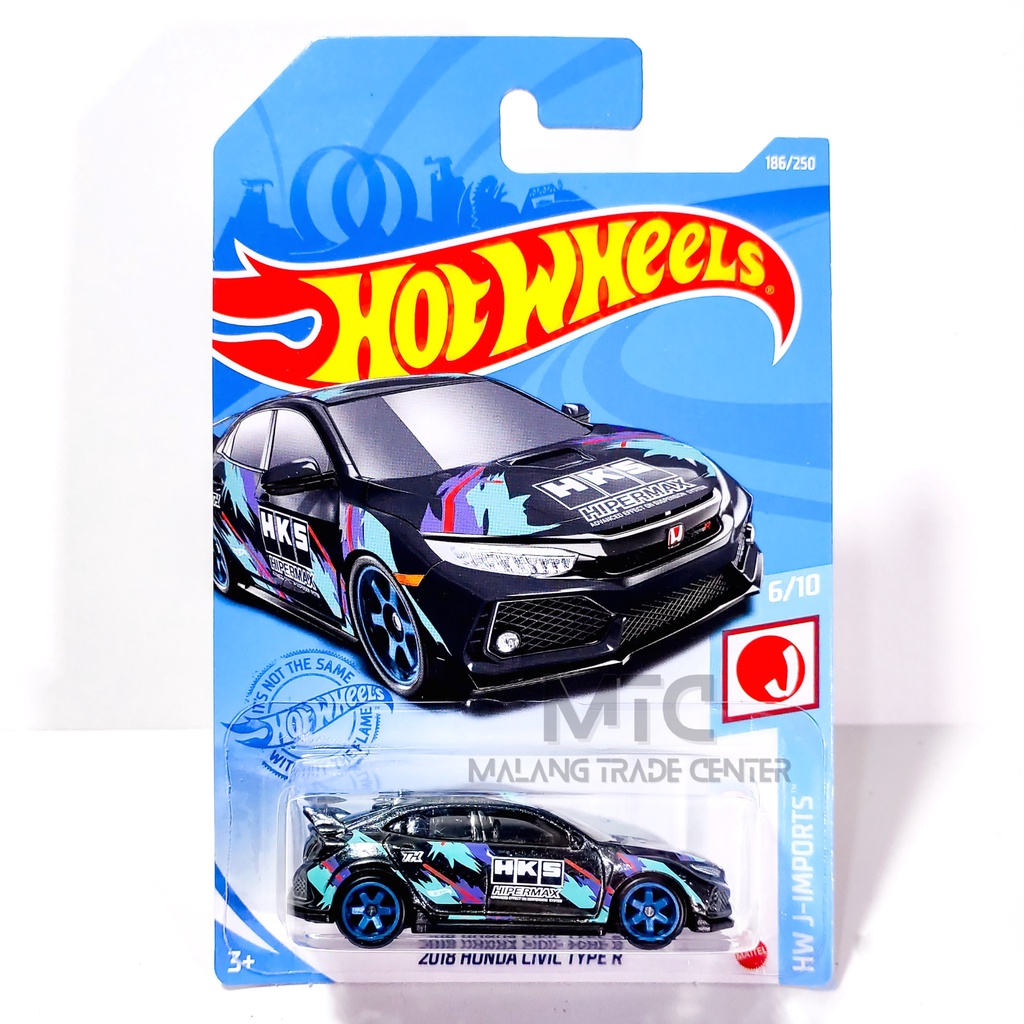 Hot Wheels 2018 Honda Civic Type R HKS Super Treasure Hunt THS