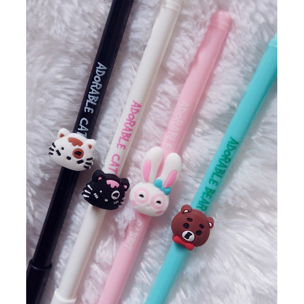 

Pulpen Adorable Pen Pena Bolpoin Karakter Kucing Lucu Simple Alat Tulis Unik