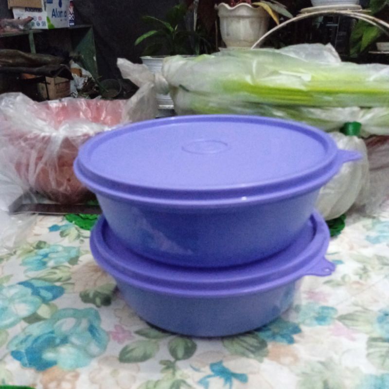 TOPLES ORIGINAL TUPPERWARE PURPLE 600ML SATUAN