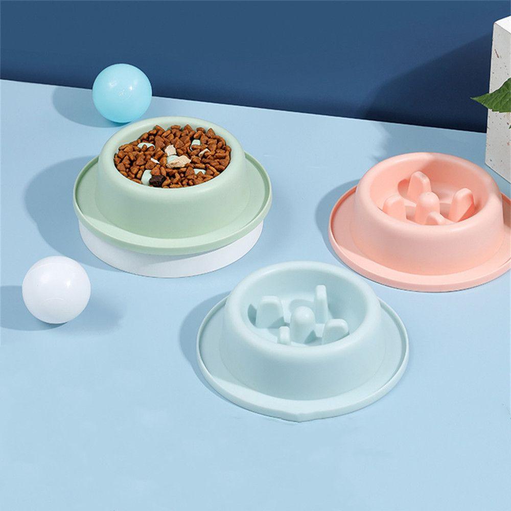 Top Slow Feeder Bowl Anti Teguk Ramah Lingkungan Makan Lambat Anti Tersedak Mangkuk Dispenser Makanan Puppy Mangkuk Pet Baskom