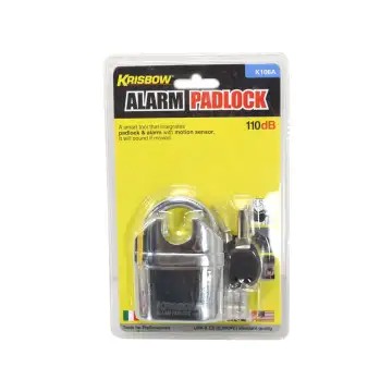 Gembok alarm krisbow heavy duty / Gembok rumah / gembok krisbow heavy duty / gembok alarm