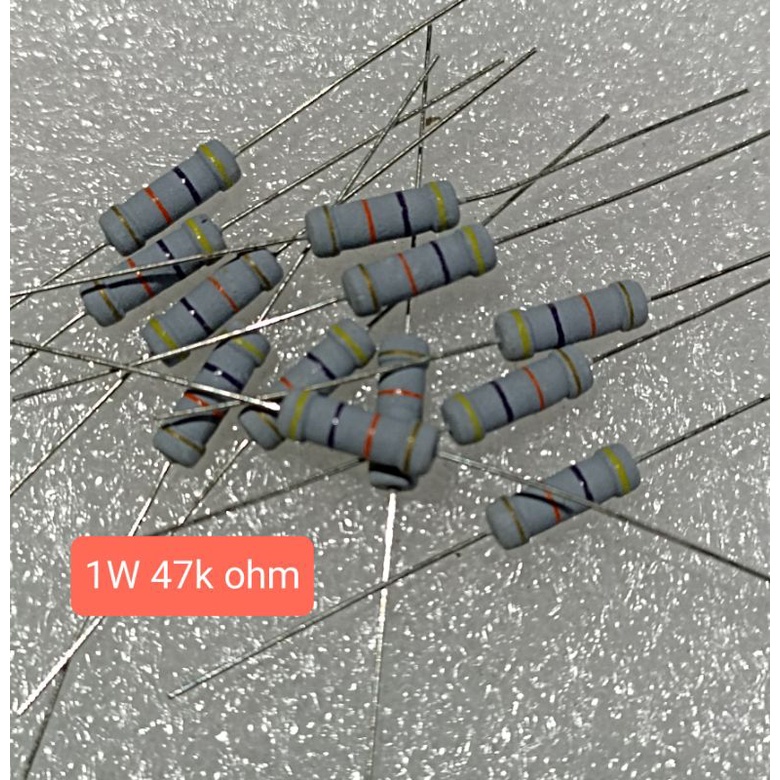 10BUAH RESISTOR 1WATT 47K OHM 1 WATT 47KOHM 47 K OHM