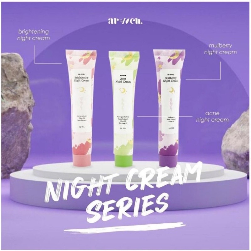 ARVVEN NIGHT CREAM 3 VARIASI