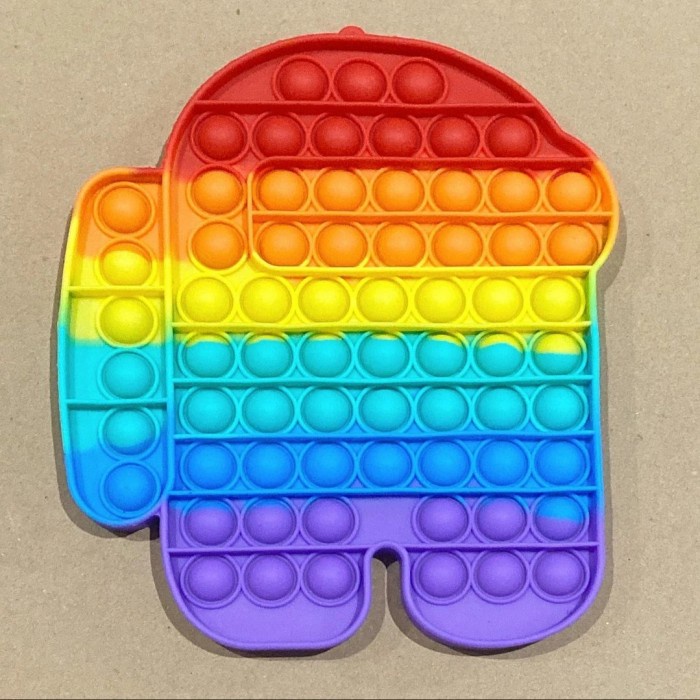 TERBARU POP IT RAINBOW JUMBO XL / among us big size murah tiktok viral besar 2 - Among Us