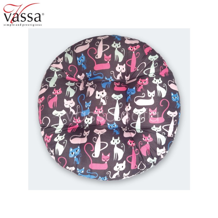 Sofa-Bantal- Bantal Alas Duduk / Alas Kursi Bulat / Vassa Sofa -Bantal-Sofa.