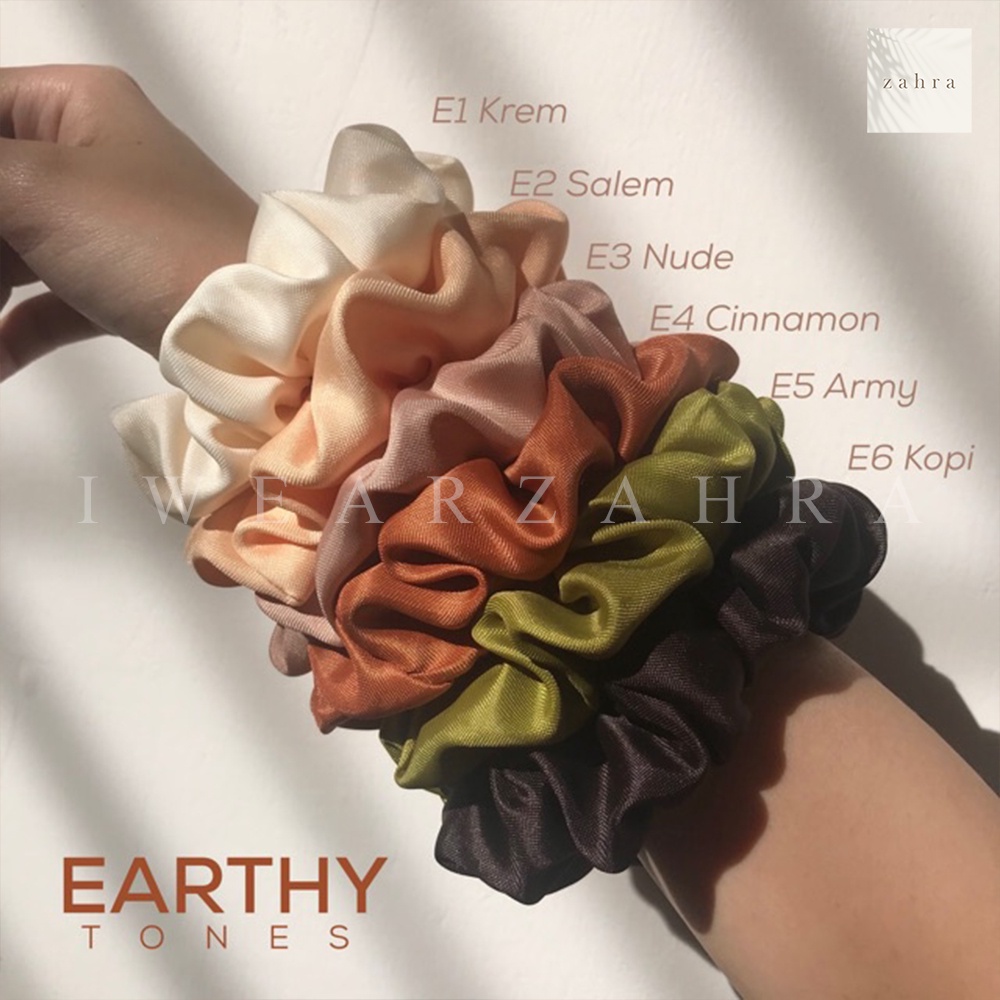 SCRUNCHIE DOFF - Ikat Rambut Cepol Hijab Satin Cemol Jilbab Sanggul Bisa PIlih Warna Murah Kunciran aksesoris hijab murah multifungsi