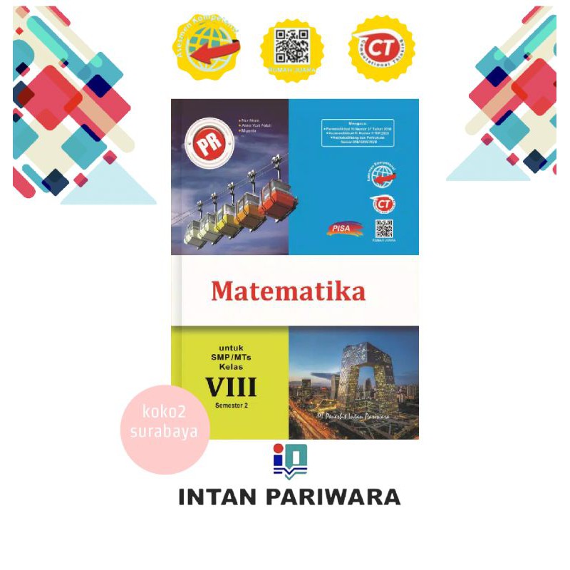 Buku Pr Matematika Kelas 8 Semester 2 Lks Intan Pariwara 2020 2021 Shopee Indonesia
