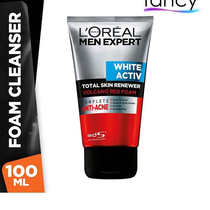 #Trend# Loreal Men Expert White Active Foam / Scrub 100 mL VOLCANO / CHARCOAL / OIL CONTROL ✵