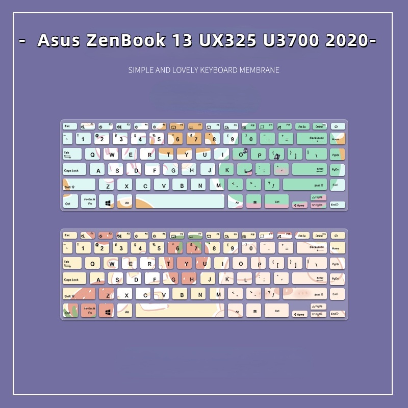 Film Pelindung Keyboard Motif Kartun Bunga Untuk Asus ZenBook 13 UX325 UM325 UX363J Ux36333000E U3700E U3700E Uj3700