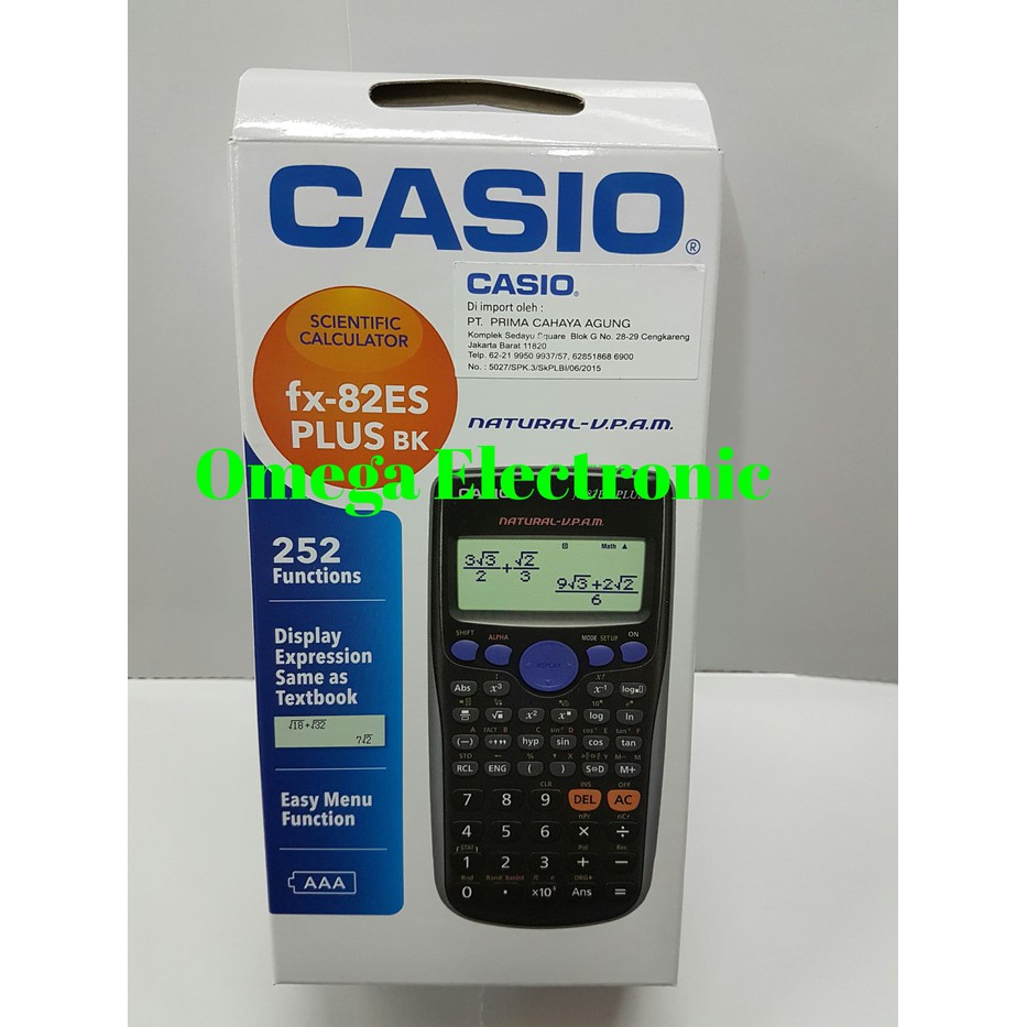 

Grosir Casio FX 82 ES PLUS - Calculator Scientific Kalkulator Kuliah Sekolah Elegan