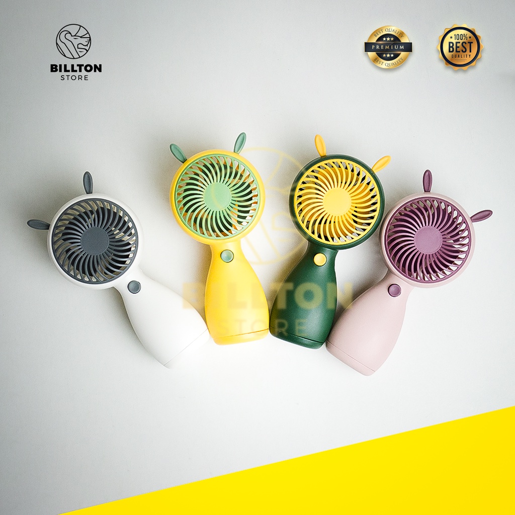 Kipas Angin Genggam Portable Mini / Mini Fan Cute Premium USB Recharge