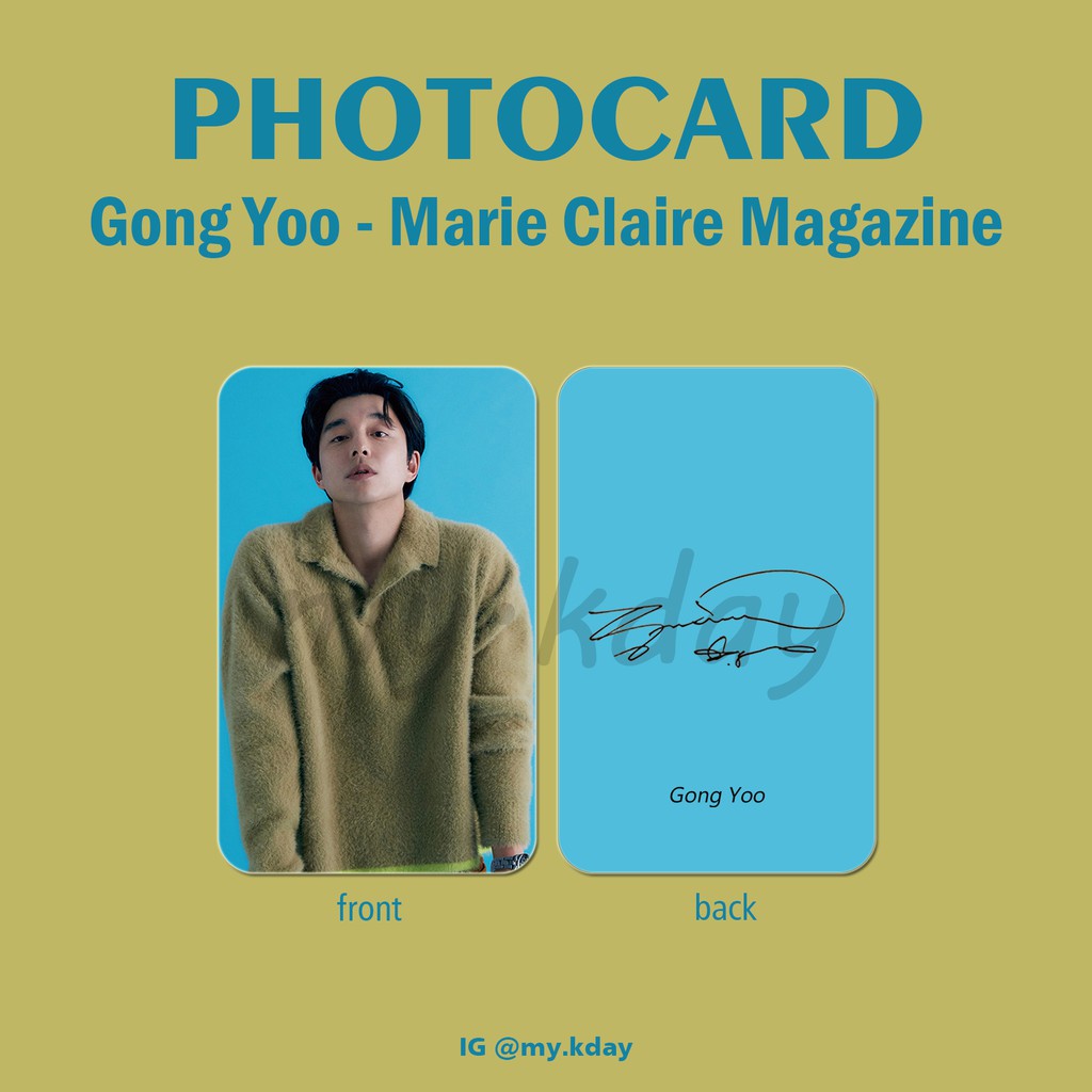 PCA-0088, Unofficial Photocard Gong Yoo Marie Claire Magazine 2 sisi