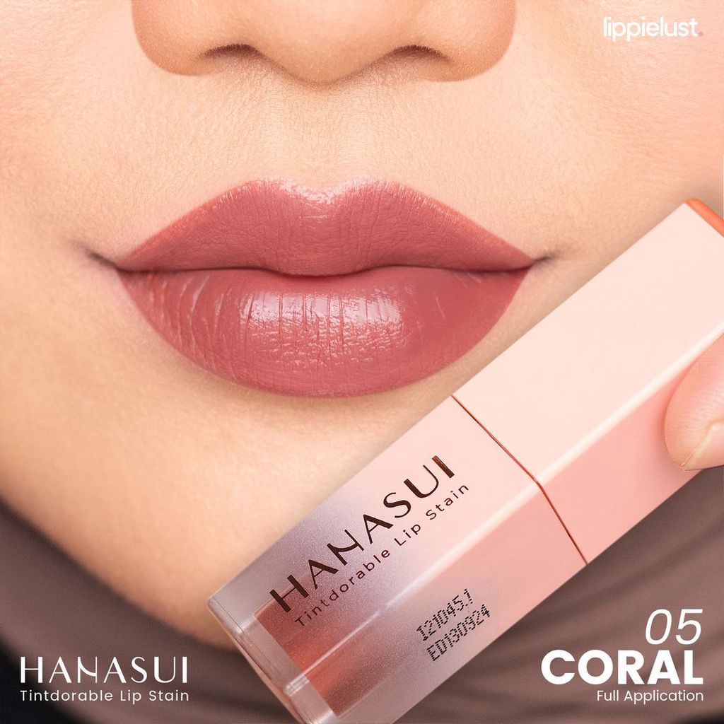 Hanasui Mattedorable Lip Cream | Matte Dorable LipCream Lipstick Cair Mate Hanasui | BOBA EDITION-05 Coral