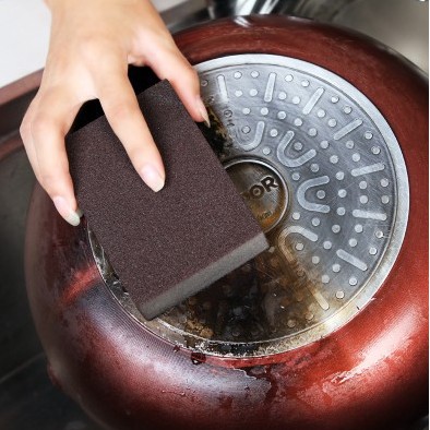 MARKAS88 Sikat Panci Nano Magic Spons Alat Pembersih Kerak Noda Wajan Brush Pembersih Alat Dapur