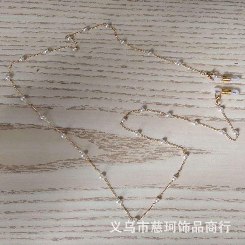 Senada Victory Strap Mask Chain Mutiara 2 in 1 Strap Kacamata 2 Fungsi Mutiara Rantai SKM023