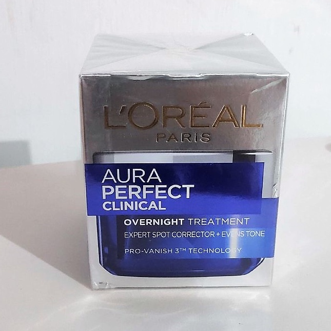 Loreal Paris Aura Perfect Clinical Night Cream -50ml(Cerah Tanpa Noda)- Skincare Moisturizer L'oreal