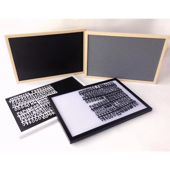 

@#@#@#] PAPAN NAMA BAYI MURAH LETTER BOARD SET LANDSCAPE 45x30 CM (INCLUDE HUR