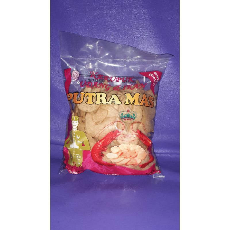 

Kerupuk udang SUPER merk putra mas 1kg