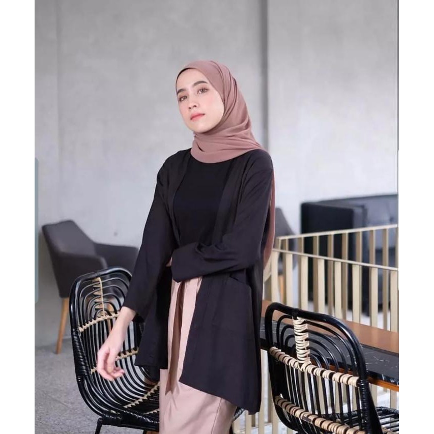 CARDIGAN  OUTER KARA BASIC / BAJUATASAN WANITA /KARDIGAN MURAH