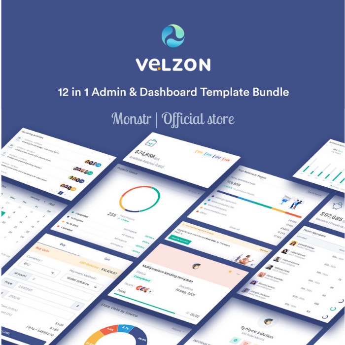 Jual Velzon - Admin & Dashboard Template Theme (Latest Version ...