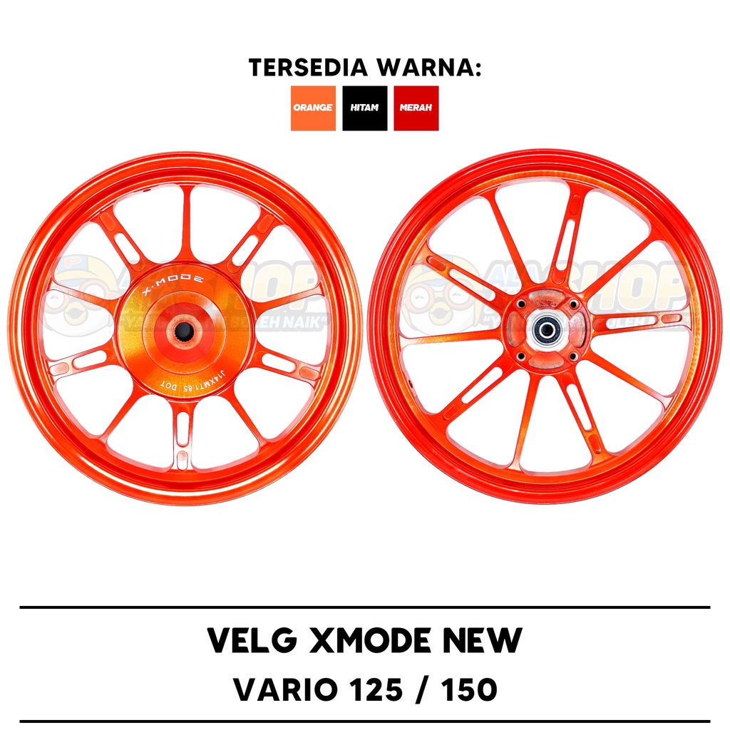 Velg XMODE New Model Vario 125 / 150 X-MODE Aluminium CNC