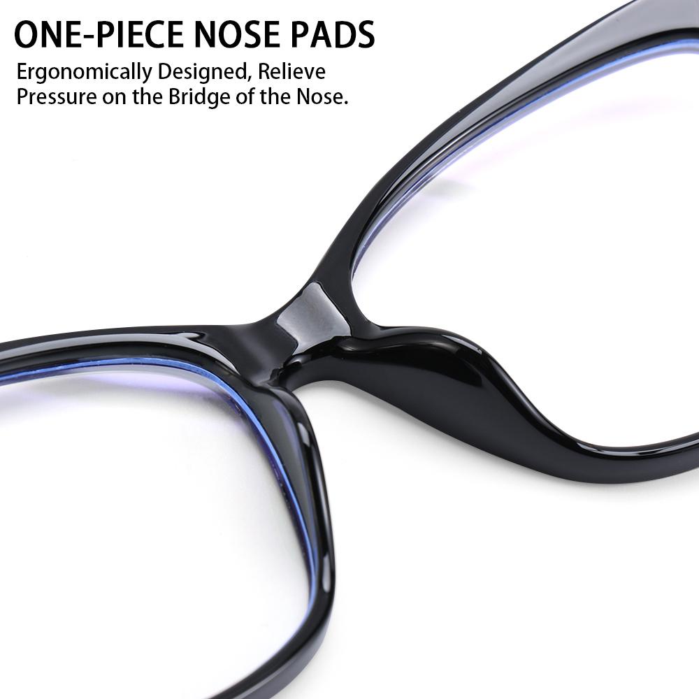 Populer Kacamata Blue Light Blocking Non Resep Anti Eyetrain Square Frame Blue Light Blocking