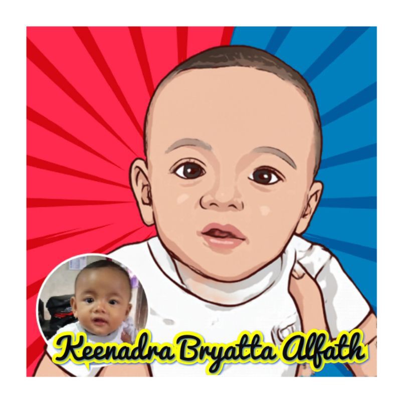 KARTUN wajah Vektor TERMURAH// Fun Art . seri Baby Kids