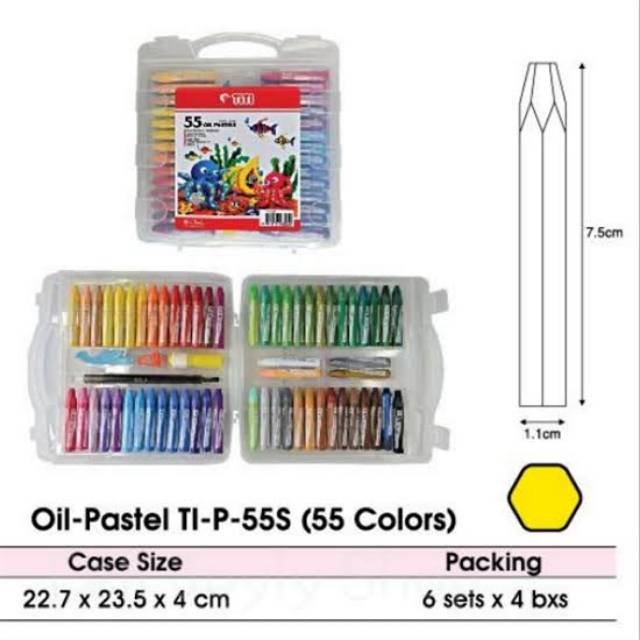 

Crayon murah/crayon titi 55 warna